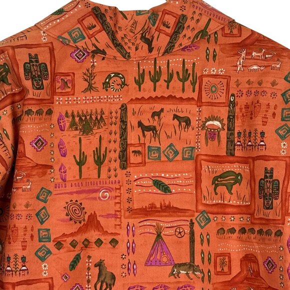 Handmade Women's Lightweight Blazer Jacket Sz Medium? Native Southwest Wildlife - Picture 7 of 10